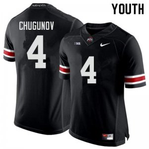 Youth Ohio State Buckeyes #4 Chris Chugunov Black Nike NCAA College Football Jersey Spring QVN7844NX